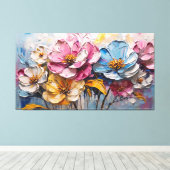 Schönes abstraktes mehrfarbiges Bild Leinwanddruck (Insitu (Holzboden))