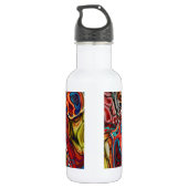 Schönes Abstraktes Muster Trinkflasche (Rückseite)