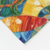 Schönes Abstraktes, nahtloses Muster Fleecedecke (Ecke)