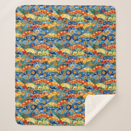 Schönes Abstraktes, nahtloses Muster Sherpadecke (Vorderseite)