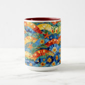 Schönes Abstraktes, nahtloses Muster Tasse (Zentrum)