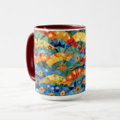 Schönes Abstraktes, nahtloses Muster Tasse (Vorderseite Links)