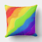 Schönes Abstraktes Regenbogendesign - Kissen (Rückseite)