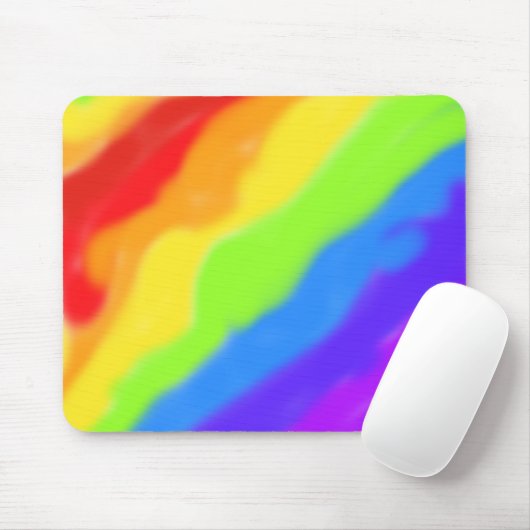 Schönes Abstraktes Regenbogendesign Mousepad (Mit Mouse)