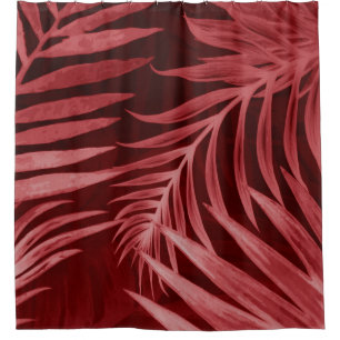 Schönes abstraktes Rosa und rote Blume auf b Duschvorhang