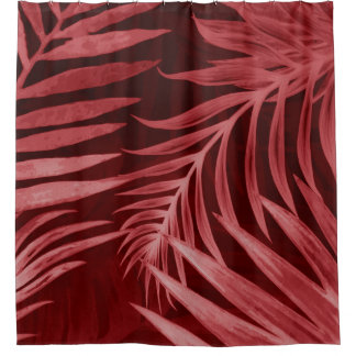 Schönes abstraktes Rosa und rote Blume auf b Duschvorhang