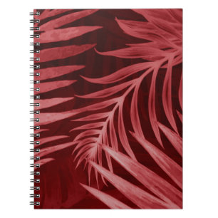 Schönes abstraktes Rosa und rote Blume auf b Notizblock