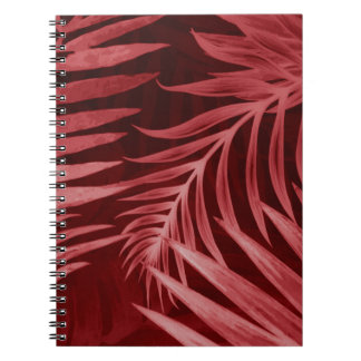 Schönes abstraktes Rosa und rote Blume auf b Notizblock