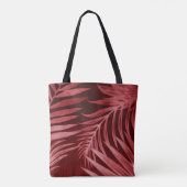 Schönes abstraktes Rosa und rote Blume auf b Tasche (Rückseite)