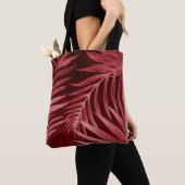 Schönes abstraktes Rosa und rote Blume auf b Tasche (Von Nahem)