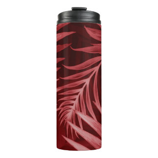 Schönes abstraktes Rosa und rote Blume auf b Thermosbecher