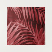 Schönes abstraktes Rosa und rote Blume auf b Wandteppich (Vorderseite (Horizontal))