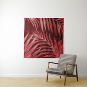 Schönes abstraktes Rosa und rote Blume auf b Wandteppich (Beispiel (Horizontal))