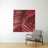 Schönes abstraktes Rosa und rote Blume auf b Wandteppich (Beispiel)