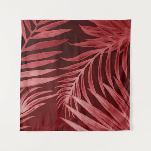 Schönes abstraktes Rosa und rote Blume auf b Wandteppich (Vorderseite)