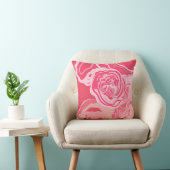 Schönes abstraktes Rose Design Kissen (Stuhl )
