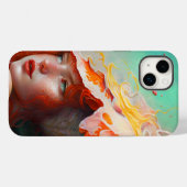 Schönes Abstraktes RothaargingGirl Case-Mate iPhone Hülle (Rückseite (Horizontal))