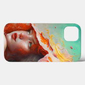 Schönes Abstraktes RothaargingGirl Case-Mate iPhone Hülle (Rückseite (Horizontal))