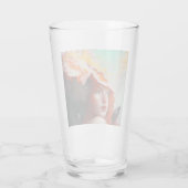 Schönes Abstraktes RothaargingGirl Glas (Rückseite)