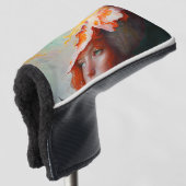 Schönes Abstraktes RothaargingGirl Golf Headcover (3/4 Vorderseite)