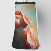 Schönes Abstraktes RothaargingGirl Golf Headcover (Rotieren 90)
