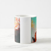 Schönes Abstraktes RothaargingGirl Kaffeetasse (Mittel)