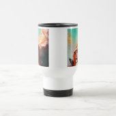 Schönes Abstraktes RothaargingGirl Reisebecher (Mittel)