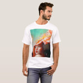 Schönes Abstraktes RothaargingGirl T-Shirt (Vorne ganz)
