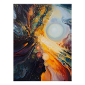 Schönes, Abstraktes Space Poster (Vorderseite)