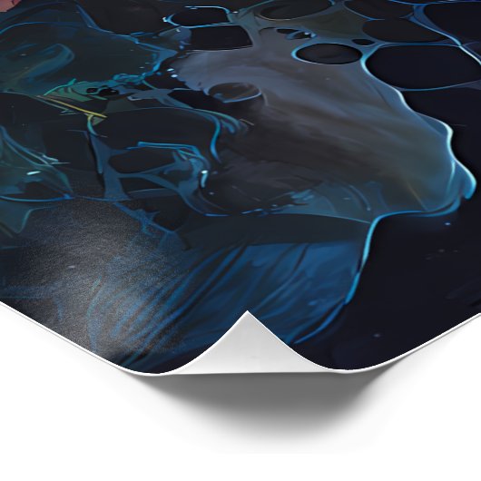 Schönes, Abstraktes Space Poster (Ecke)