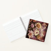 Schönes Acryl-Blume-Muster-Notebook Notizblock (Innenseite)