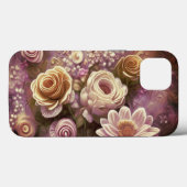 Schönes Acrylic Blume Muster Case-Mate iPhone Hülle (Rückseite (Horizontal))