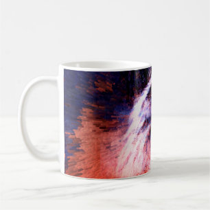 schönes Adlergemälde auf einem abstrakten Rücken Kaffeetasse