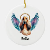 Schönes afghanisches Dog-Memorial Keramik Ornament (Vorne)