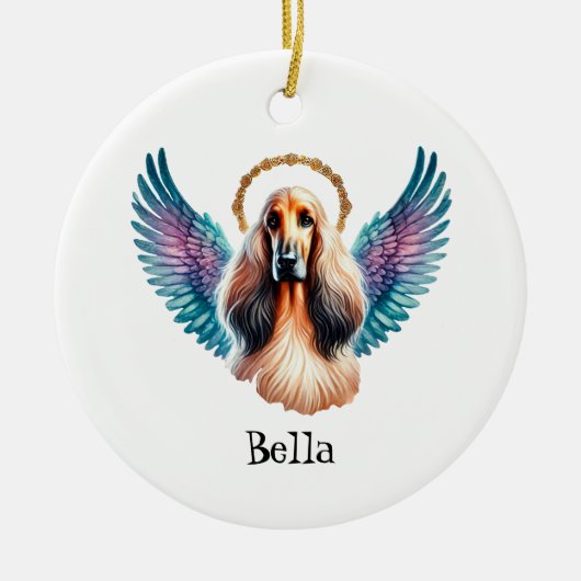 Schönes afghanisches Dog-Memorial Keramik Ornament (Vorne)