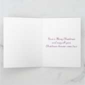 Schönes afghanisches Hund im Weihnachtsdorf Karte (Innenseite)