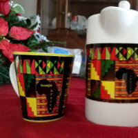 Schönes Afrika Latte Tasse