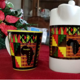 Schönes Afrika Latte Tasse