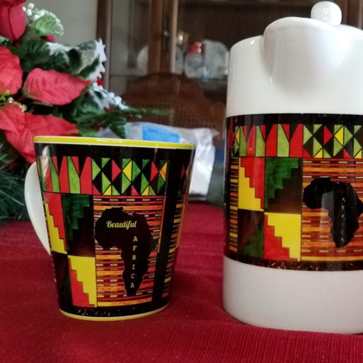 Schönes Afrika Latte Tasse