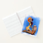 Schönes afrikanisches Drummer-Girl Notizblock (Innenseite)