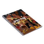 Schönes afrikanisches Frauenschwarm-Notebook Notizblock (Rechte Seite)