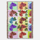 Schönes afrikanisches Glück zum Geburtstag Decke (Vorderseite Vertikal)