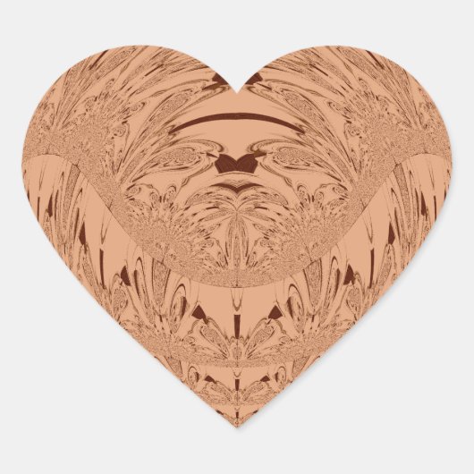 Schönes afrikanisches Löwenkopfvektormuster Herz-Aufkleber (Vorderseite)