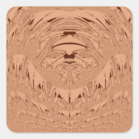 Schönes afrikanisches Löwenkopfvektormuster Quadratischer Aufkleber (Vorderseite)