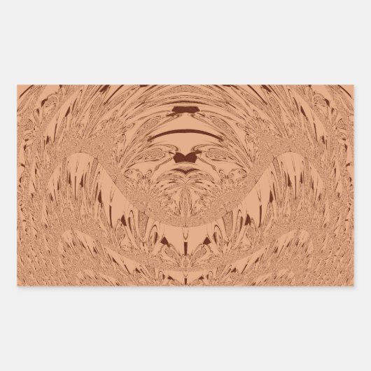 Schönes afrikanisches Löwenkopfvektormuster Rechteckiger Aufkleber (Vorderseite)