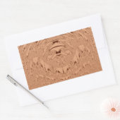 Schönes afrikanisches Löwenkopfvektormuster Rechteckiger Aufkleber (Umschlag)