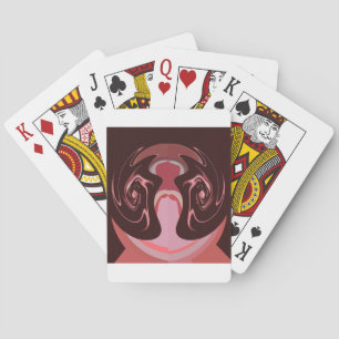 Schönes afrikanisches Maroon-Muster-Design Spielkarten
