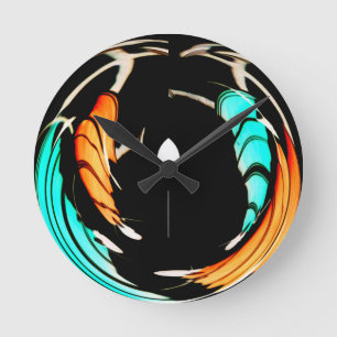 Schönes afrikanisches Motiv-Kunstposter Runde Wanduhr