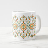 Schönes afrikanisches Muster Jumbo-Tasse (Vorderseite Rechts)