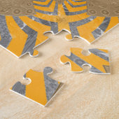 Schönes afrikanisches phantastisch symmetrisches M Puzzle (Seite)